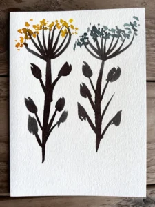 Handmade Greeting Card - Floral Card